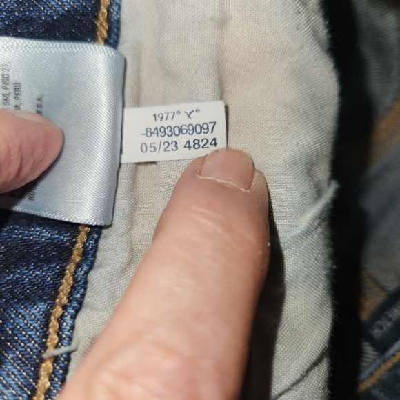 American Eagle Super High Rise Ankle Straight Dark Wash Size 00 Short Stretchy - Picture 13 of 14